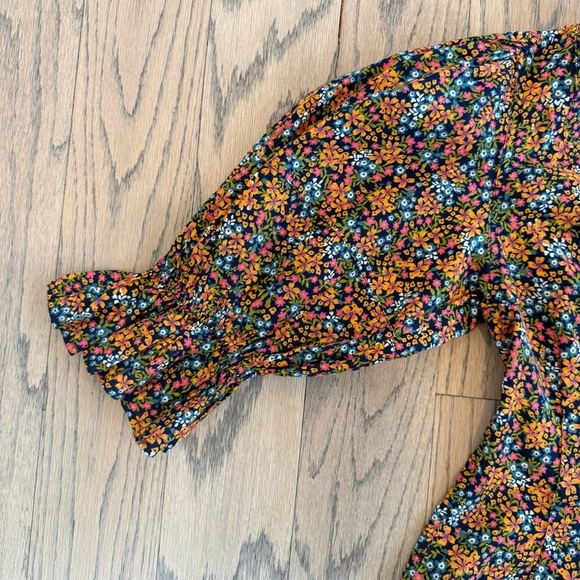 NWT Free People I Found You Floral Button-Up Women's Puff Sleeve Top Size XS - Picture 8 of 16